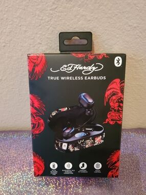 Ed Hardy True Wireless Earbuds - New In Box